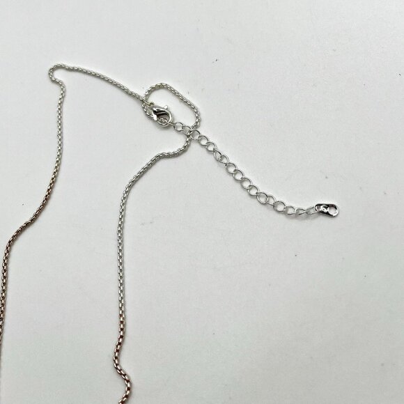 Journey LA CN Abalone Starburst Pendant Necklace Silver Tone Fashion Costume - Picture 5 of 6